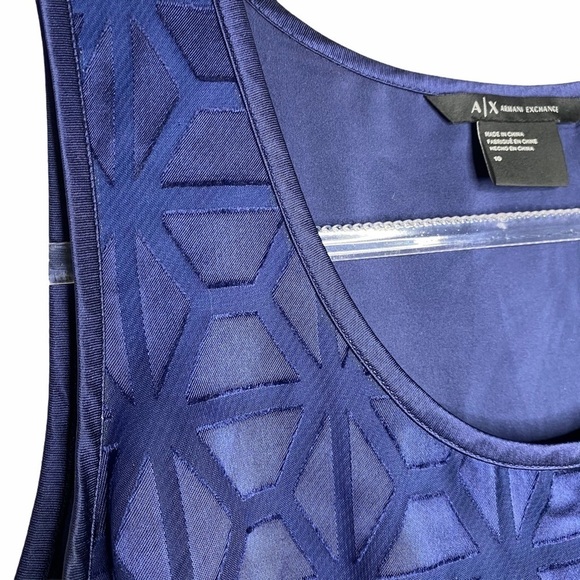 A/X Armani Exchange Blue Tank Shift dress - Picture 4 of 14